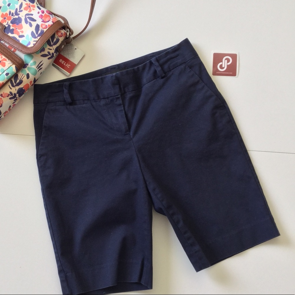 Talbots Navy Bermuda Shorts